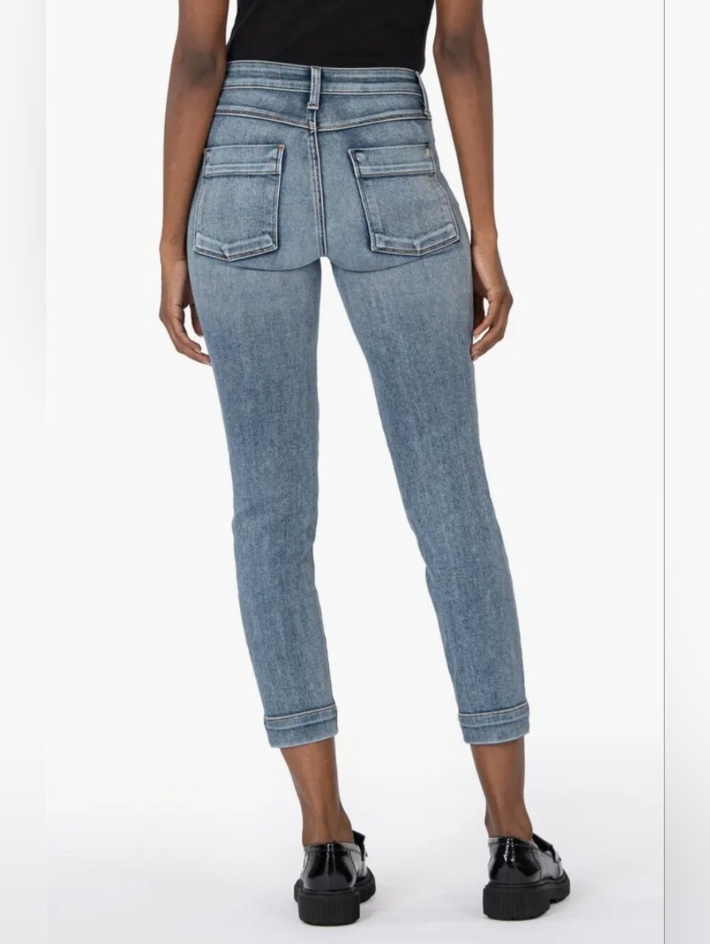 KUT from the Kloth Reese High Waist Crop Skinny Jeans size 6 - Picture 2 of 6